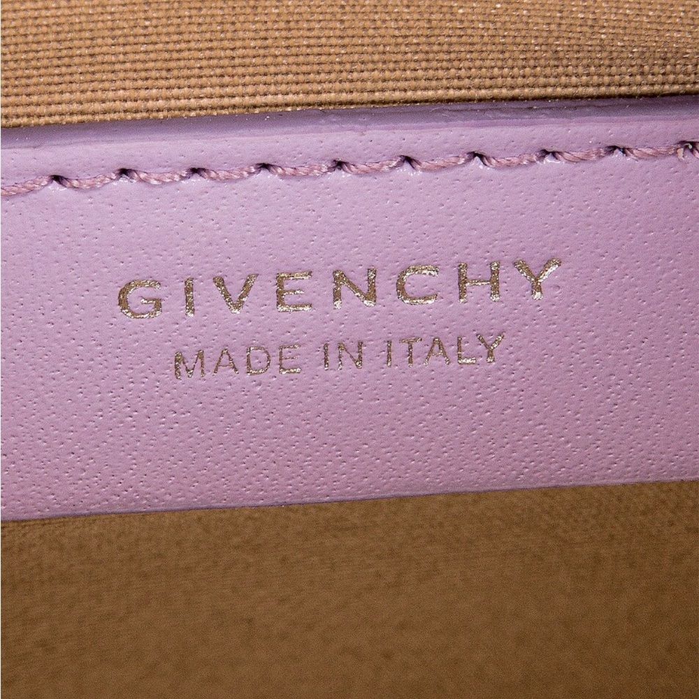 Auth Givenchy Lilac Purple Polished Leather Mini Vertical Antigona Satchel Ex++ - Picture 13 of 13